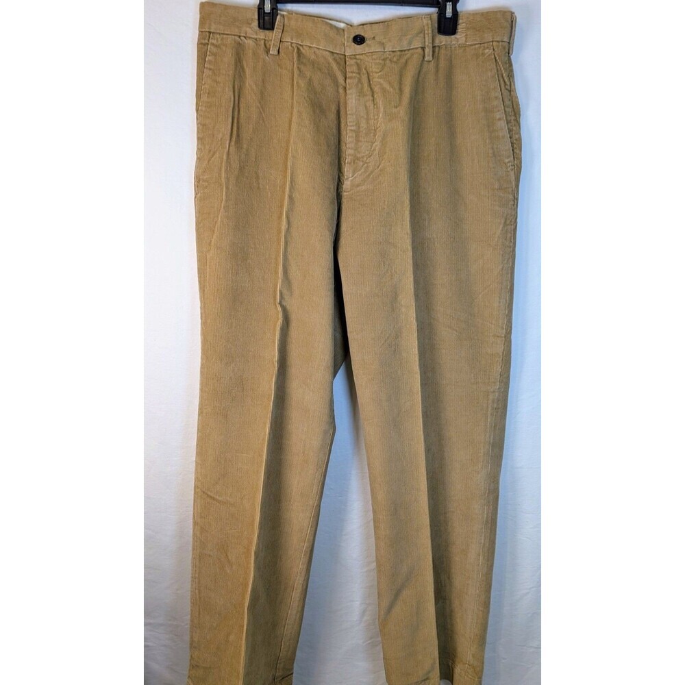 Dockers Men’s Corduroy Pants 36x29 Khaki Flat Front Classic Fit 100% Cotton NWT